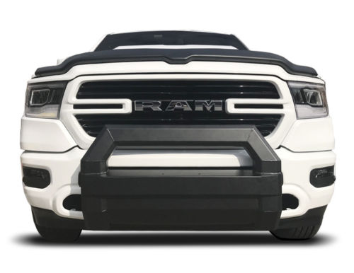 Broadfeet Front Black Textured HexPro Bull Bar 2019-up Ram Truck - Click Image to Close